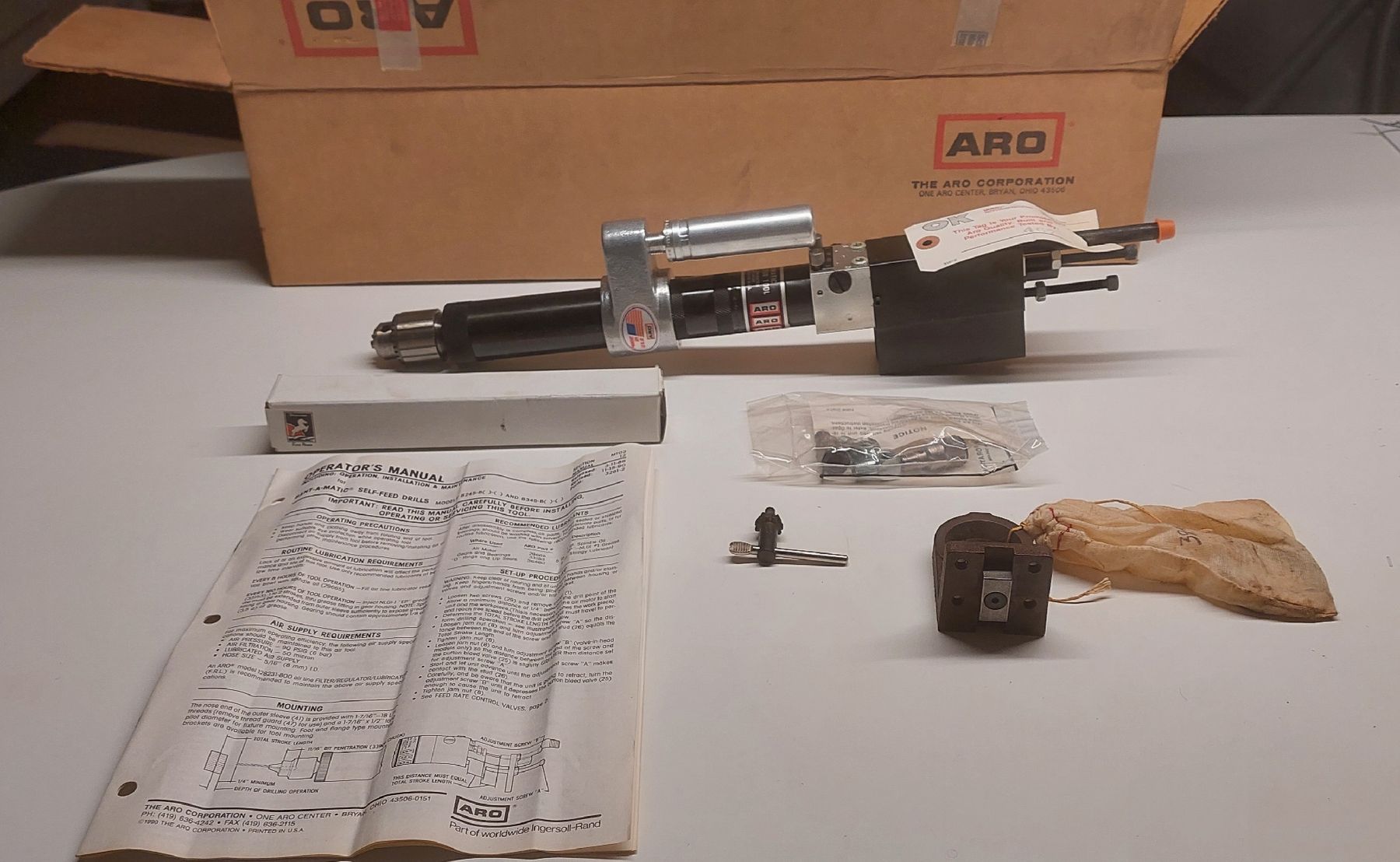 Tutti gli attrezzi: 8245-B30-2 Self-Feed-Drill ARO – Nuovo (secondo la descrizione) da Oberentfelden venduto da hrc600 1