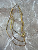 Collier Damen VergoldetMehrere KettenKlassischer Stil
