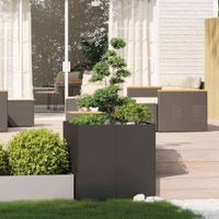 Pflanzengefäss Anthrazit Stahl 80x80x80 cm -  neu (geöffnet)