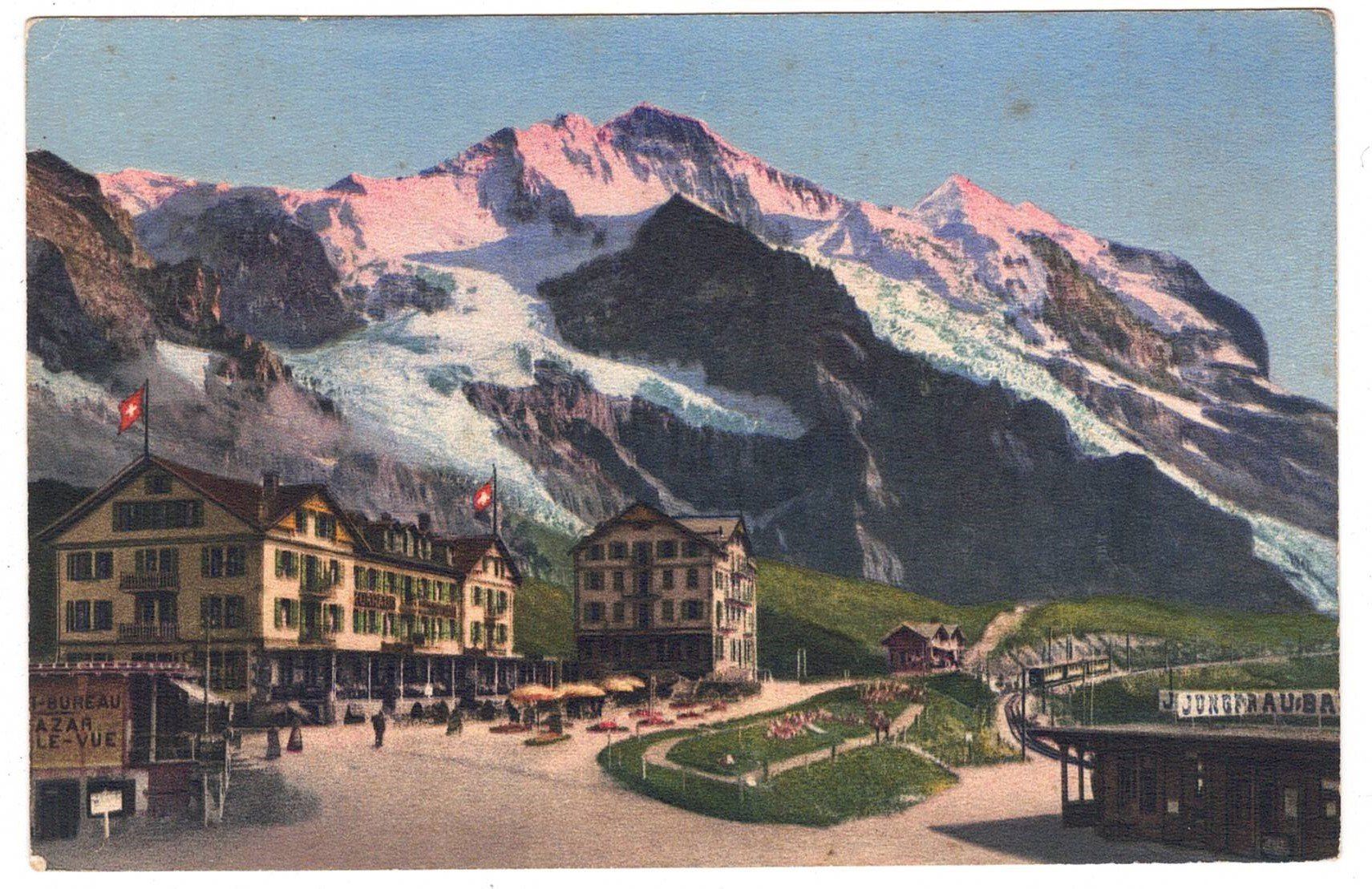Cartoline postali: Kleine Scheidegg, Jungfraubahn – Usato da Kreuzlingen venduto da Koi4