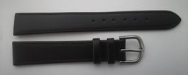 Bracelet cuir noir moderne pour montre dame, 14mm