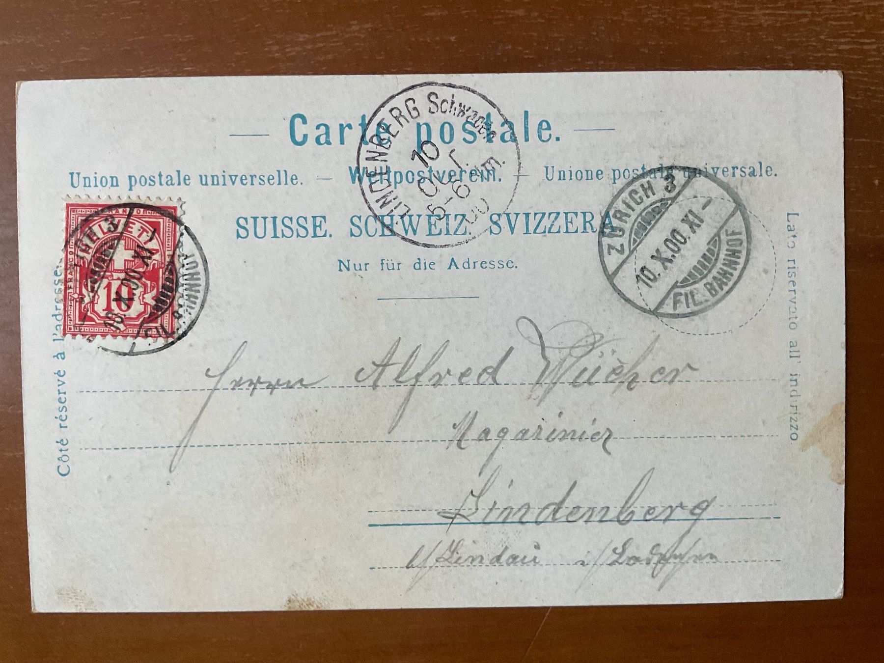 Ansichtskarten: AK Zürich, Polytechnikum 1900 – Gebraucht aus Zürich von Tolima194 1