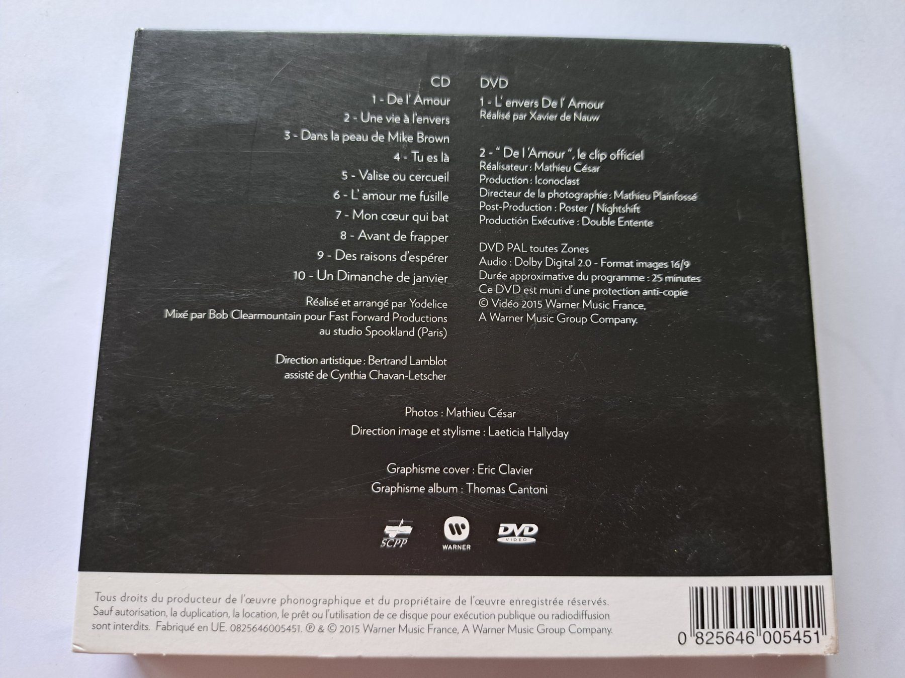 CD: CD + DVD Johnny Hallyday - De l'amour – Usato da Pully venduto da bro_n52j 1