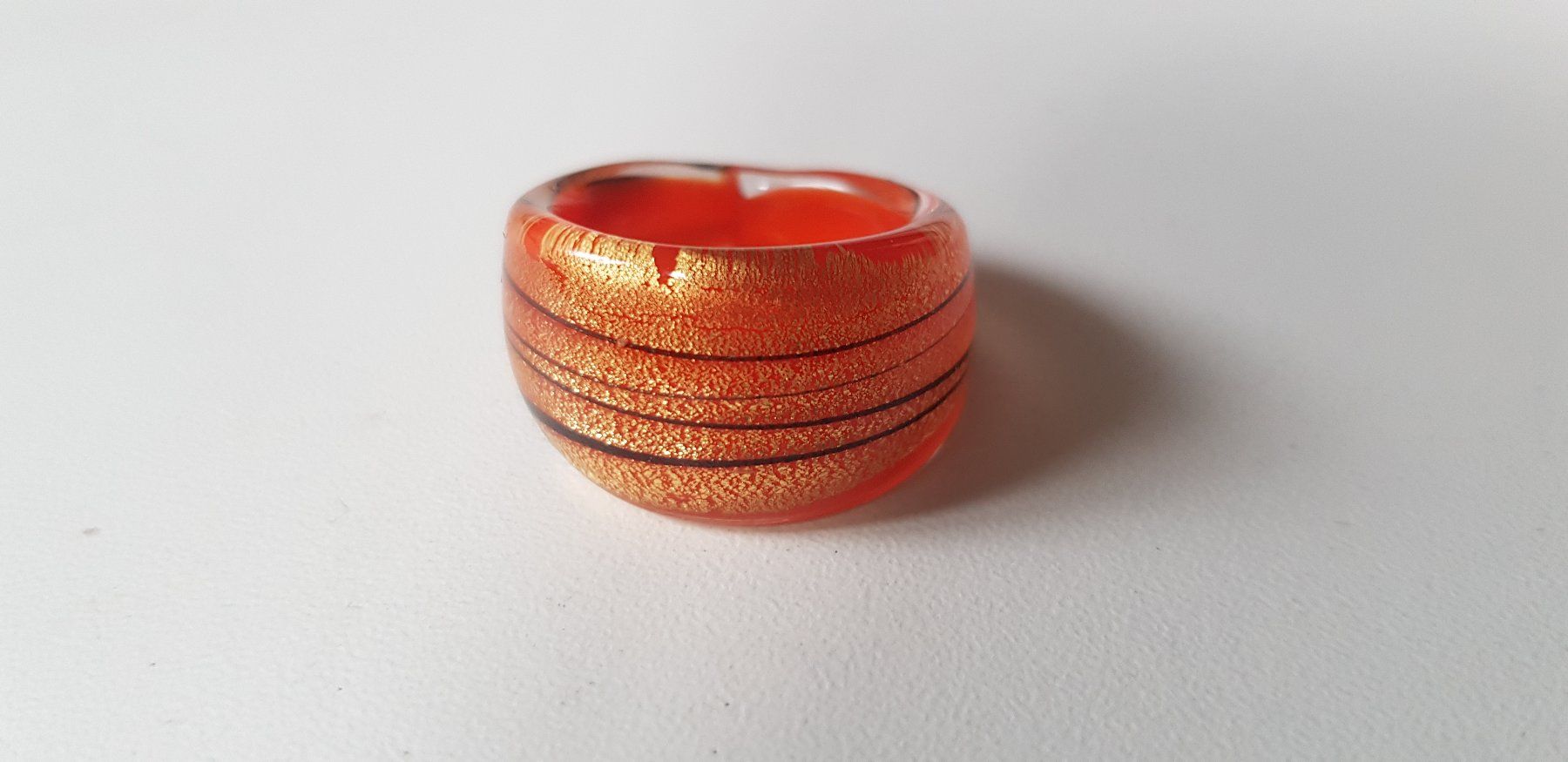 Anelli: Grande bague design en verre de Murano comme NEUVE – Usato da Montreux venduto da Art_et_antiquites 4
