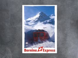 Plakat Rhätische Bahn «Bernina Express»