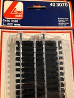 Lima 40 3070 / gerades Gleis 6x40 3020 L.222mm H0