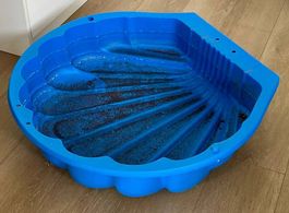 Kinder-Sandmuschel Muschel /Regenwassertonne BLAU Kunststoff