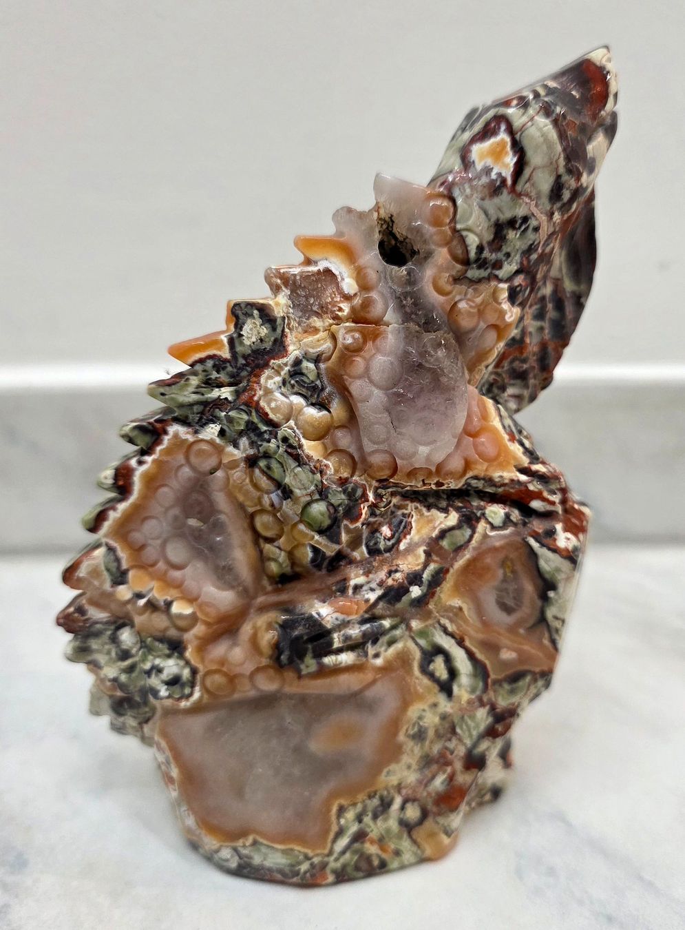 Mineralien & Heilsteine: Money Achat Iguana 770g – Neu und originalverpackt aus Matzingen von Shay_Crystalz 2