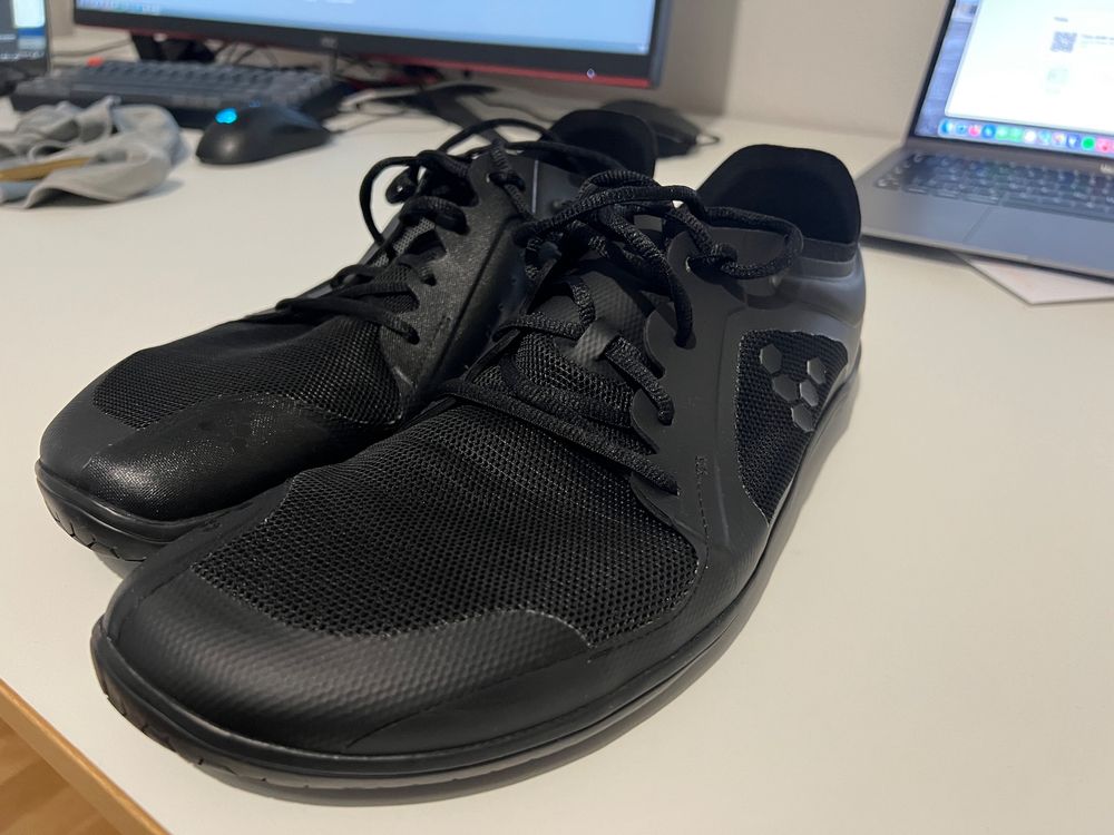 VIVOBAREFOOT Primus Lite Maglia Puntura Resistente Sportivo Nero Uomo
