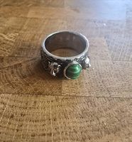 Gucci Ring mit grünem Stein S925 gr.58