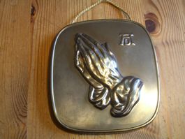 Wandbild Bronze"die betenden Hände"Dürer, schlicht friedvoll