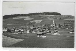 alte sw AK gelaufen Gesamtansicht Dorf Grosshöchstetten