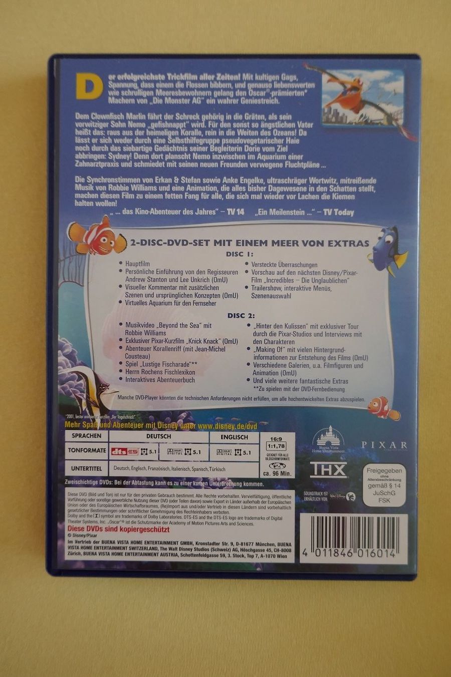 Tutti i DVDs: DVD Findet Nemo – Usato da Horgen venduto da Feli39 1