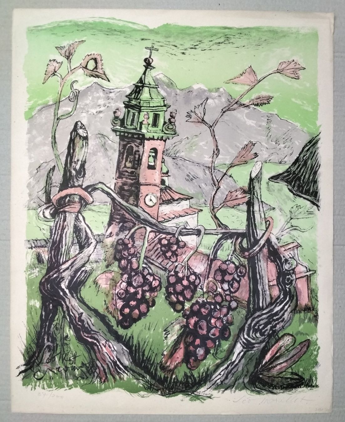Grafica & Litografie: Leo Maillet Lithographie nummeriert und signiert – Usato da Cavigliano venduto da zamamasa 1