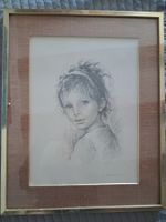 Zeichnung 'Mädchen' 47 cm x 58 cm