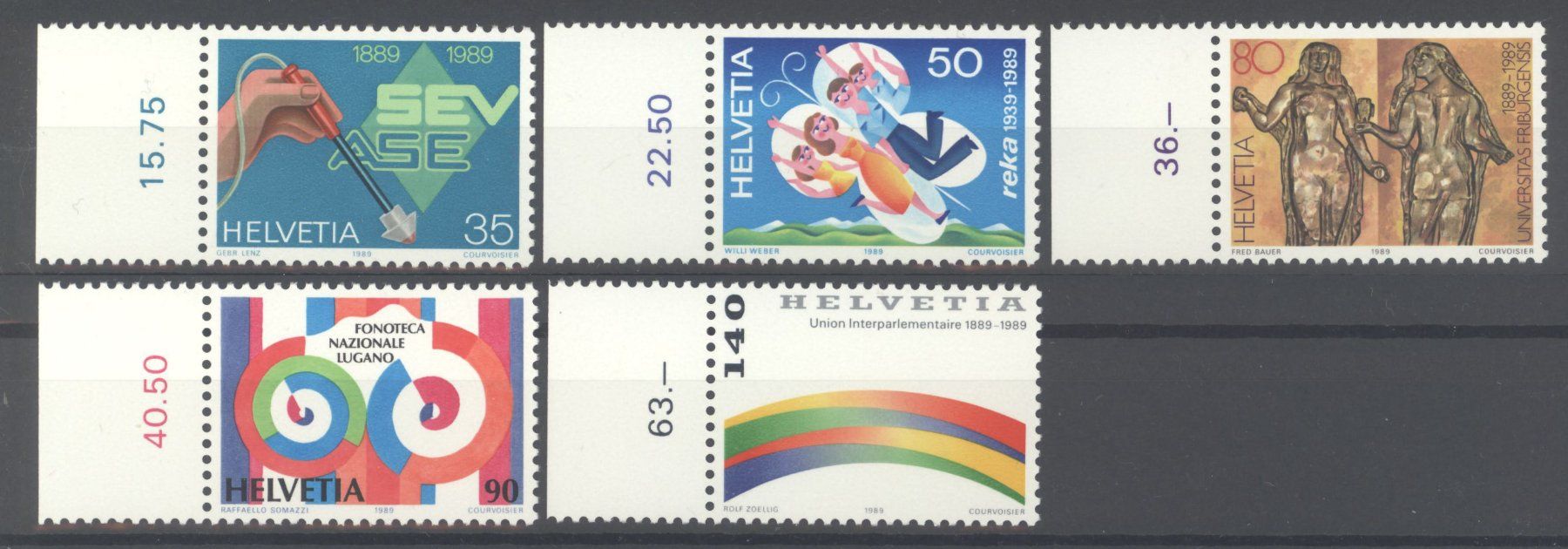 Tutti i francobolli: 1989, Sonderpostmarken II ** – Usato da Willisau venduto da Vollstempel