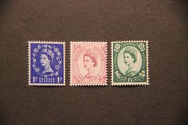 Grossbritannien 1952-1954 - Definitives Elizabeth II-V**