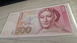 500 Deutsche Mark Banknote neue Serie 1991