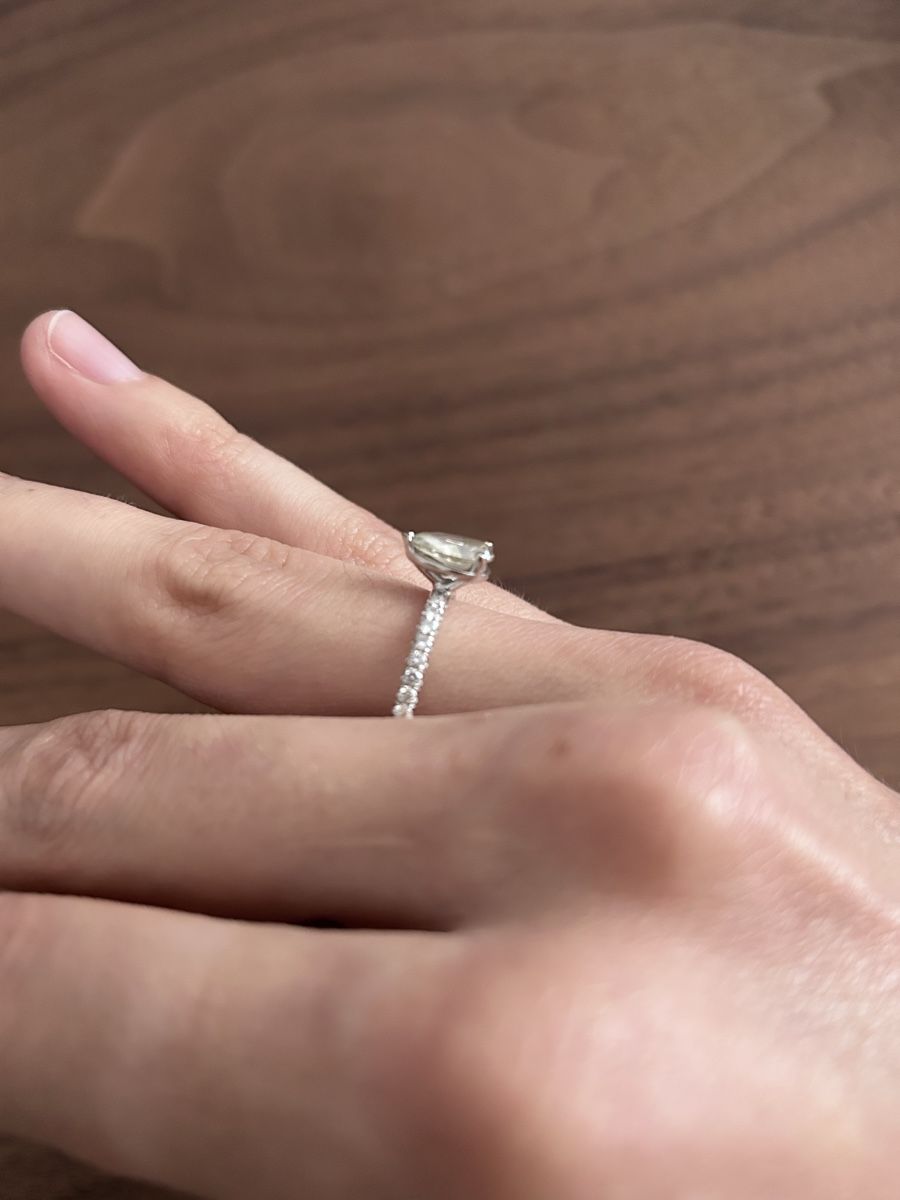 Ringe: Bague 1 carat diamant jaune-gris – Gebraucht aus Genève von Sarahchge 3
