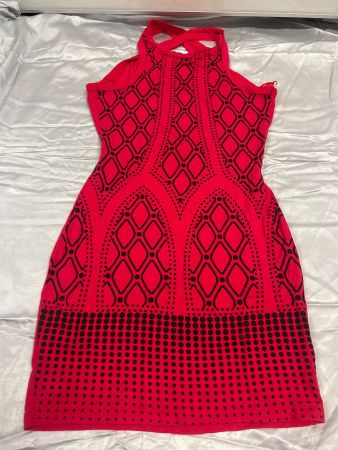 Cocktailkleid Sommerkleid Rücken offen rot Gr S NEU