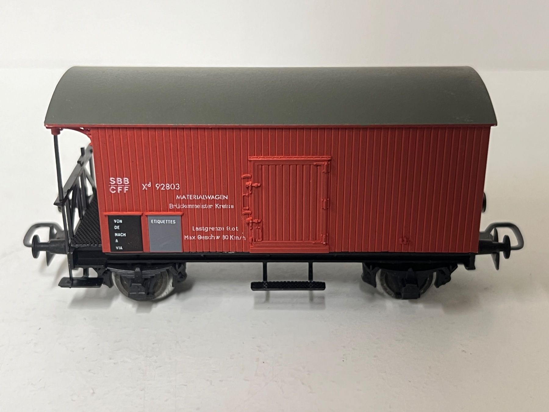 Modellini di ferrovie: Ruco SBB-CFF  Materialwagen H0 DC – Usato da Geroldswil venduto da TopTrain54 1
