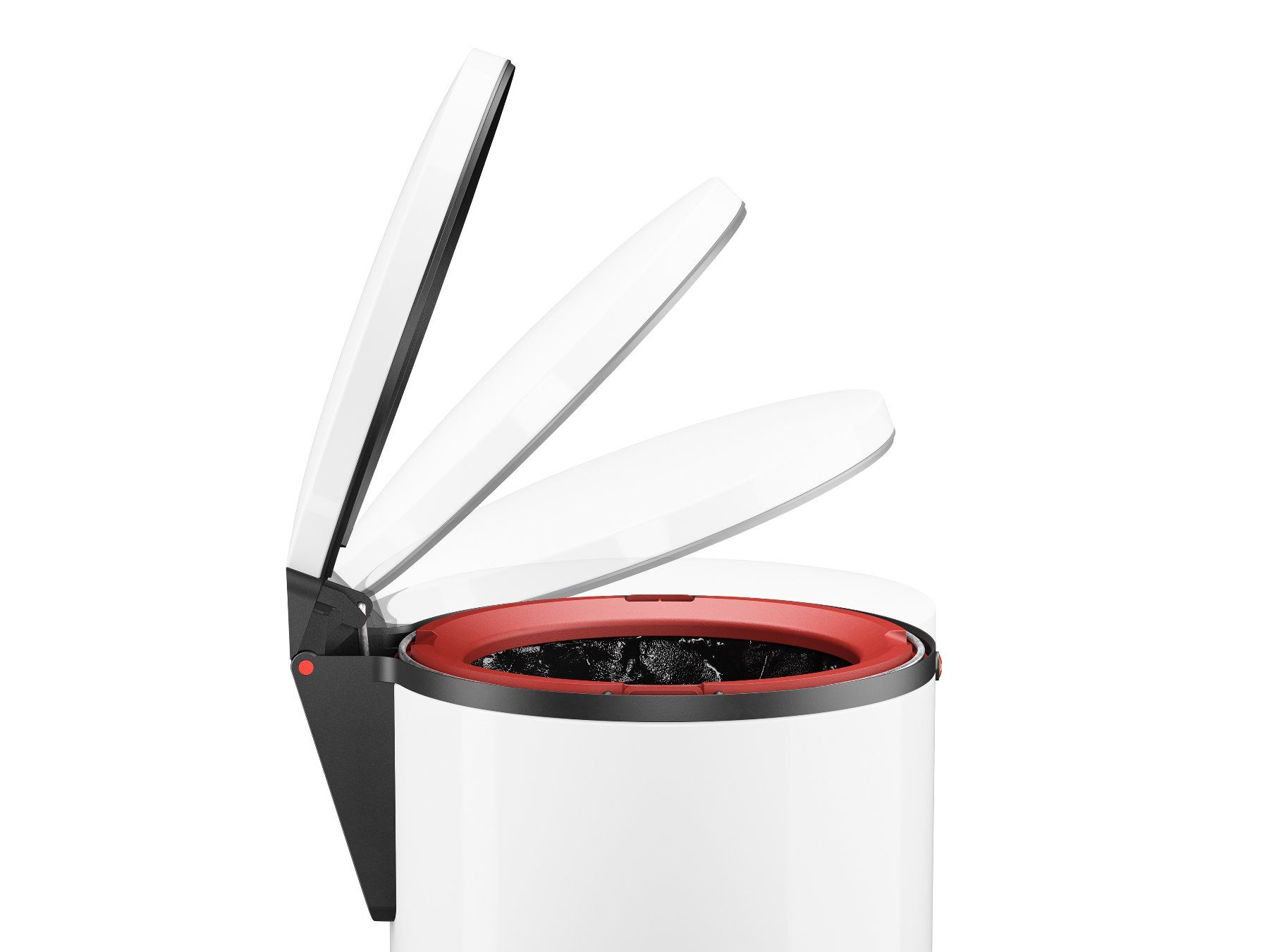 Hailo Cestini per rifiuti: Hailo Treteimer Pure M weiss – Nuovo e nell'imballaggio originale da Erlinsbach venduto da Home-World 1