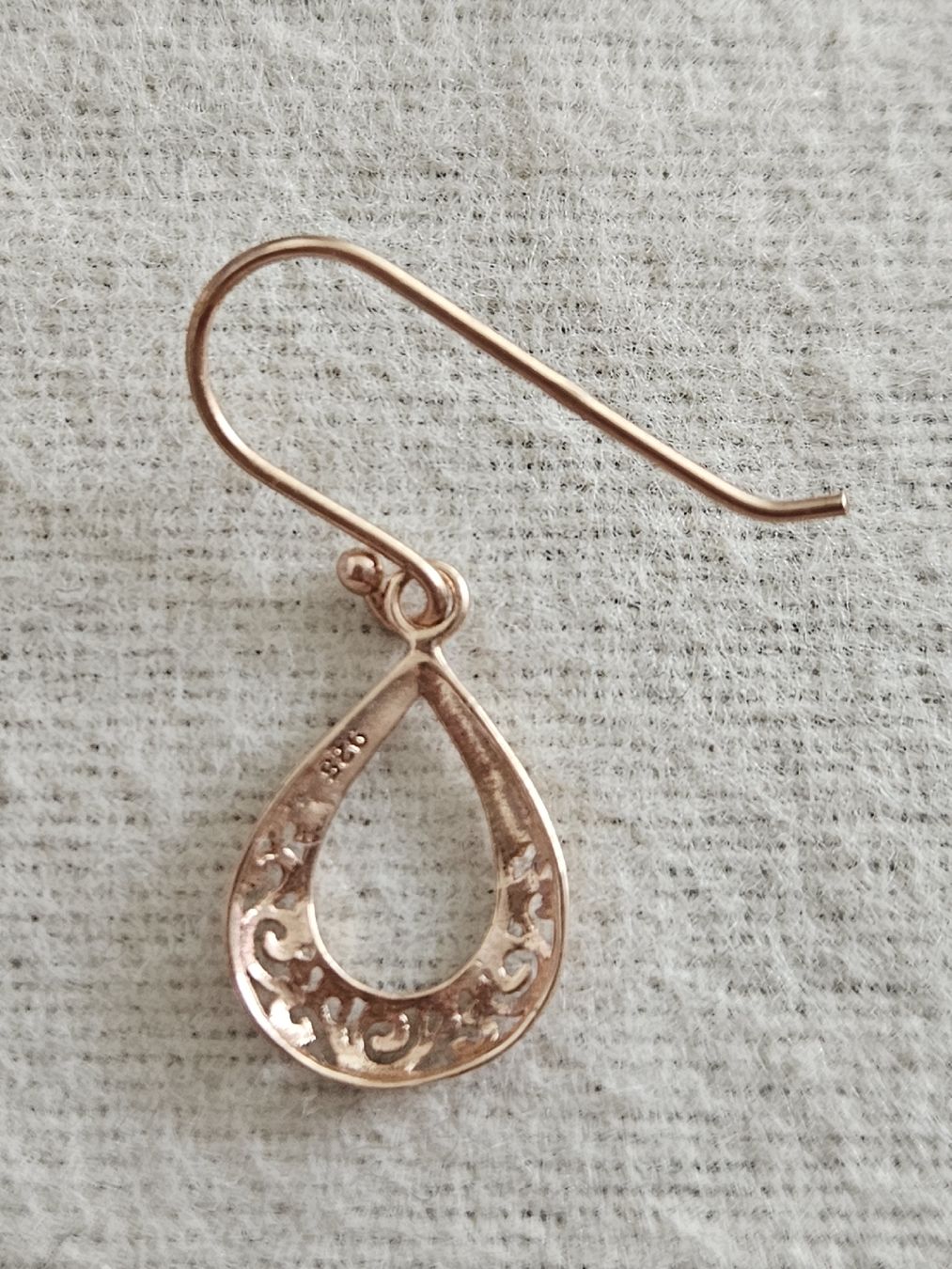 Ohrringe & -stecker: Ohrhänger rosé vergoldet Silber 925 – Gebraucht aus Bern von Sabulise 2