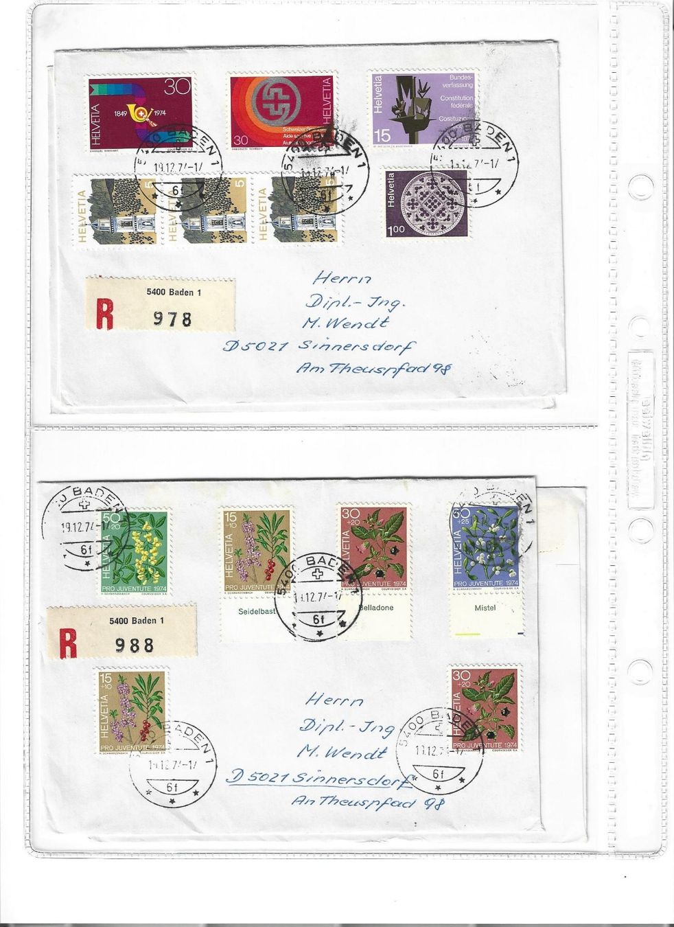 Tutti i francobolli: 10 lettres 10 Buchstaben – Usato da Delemont venduto da toutdubon11 7