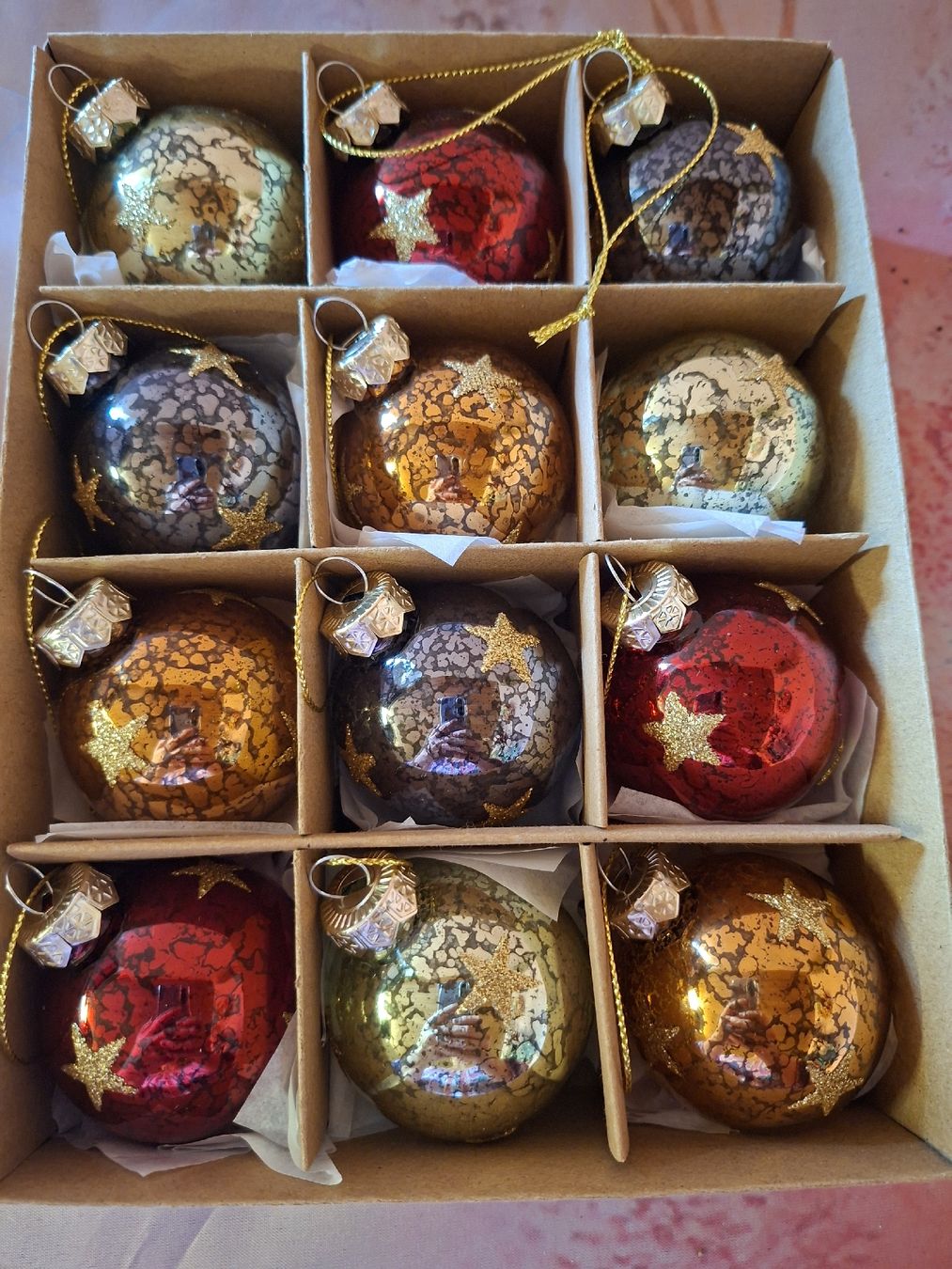 Tutte le decorazioni: neu: Weihnachtskugeln Set 12 Stück Glas  – Nuovo e nell'imballaggio originale da Nassen venduto da verrueckt