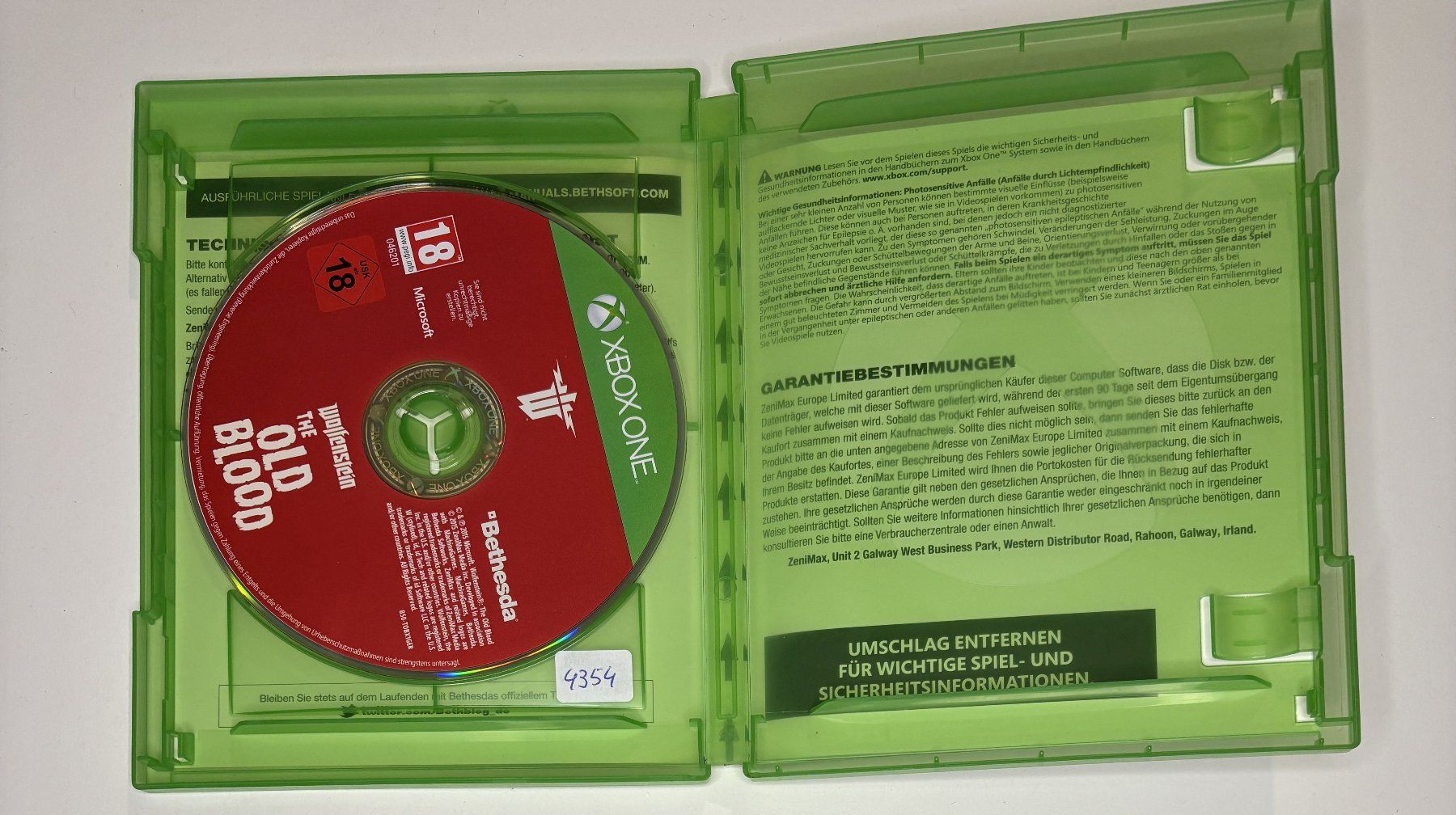 Giochi: XBOX One - Wolfenstein: The Old Blood – Usato da Allschwil venduto da Bullach 1
