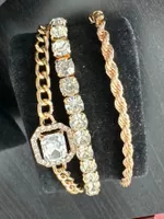 Elegantes Schmuckset, 3-teilig, Goldfarben - Top Zustand!
