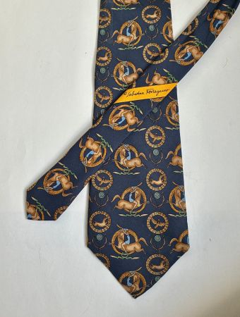 Vintage Seidenkrawatte SALVATORE FERRAGAMO