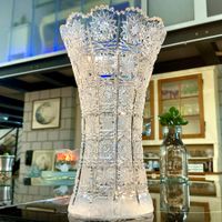 BOHEMIA BLEIKRISTALLVASE AUS 70-ER, H-20,5 CM, TOP