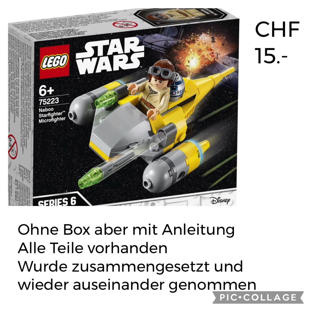 Star Wars Baukästen: LEGO Star Wars 75223 Naboo Starfighter Microfighter – Gebraucht aus Röschenz von c_k_wj8r