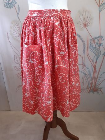 Rot/weisser Rock, echt Vintage im typischem 50er Jahre Style