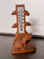 Niedlicher Holz Thermometer Bär (evtl. Brienz, Schwarzwald?)