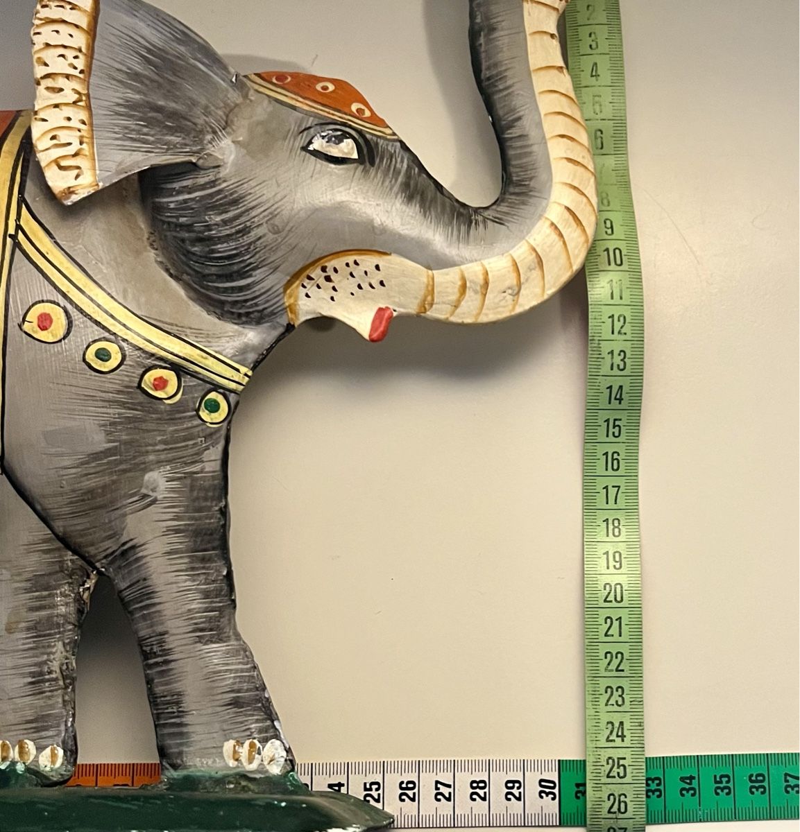 Skulpturen & Statuen: Éléphant décoratif en métal peint main, Inde – Neu (gemäss Beschreibung) aus Genève von DELIRBEADS 9