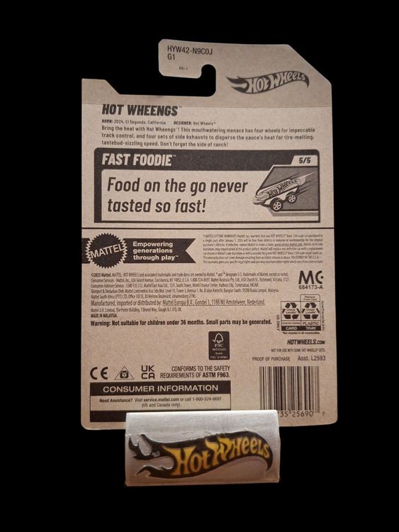 Hot Wheels Fast Foodie 2025 Hot Wheengs 5/5 L | Kaufen auf Ricardo