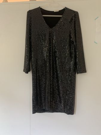 Kleid Atelier Evene schwarz Pailletten