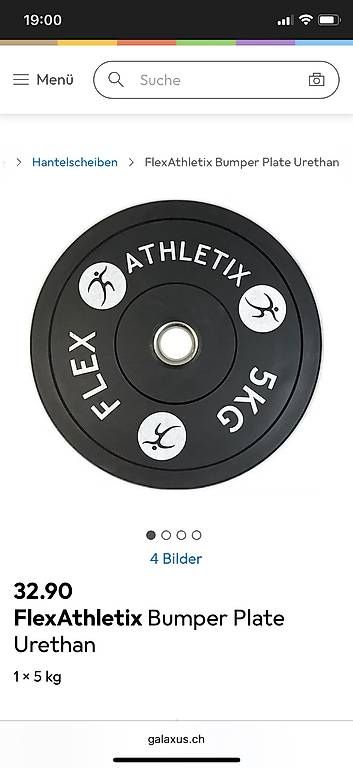Manubri & Pesi: Gewichtsscheibe Bumper Plate 5kg – Usato da Luzern venduto da Camille6003 2