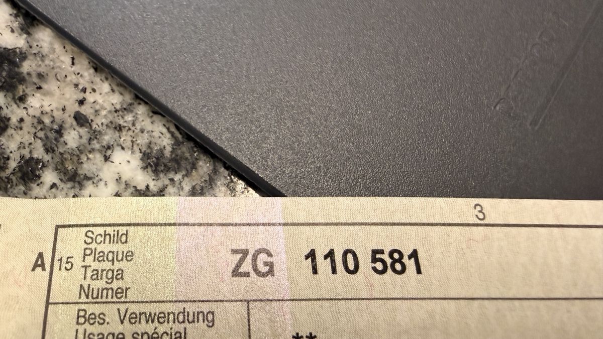Insegne: Nummernschild ZG 110 581 – Usato da Rotkreuz venduto da perlengott