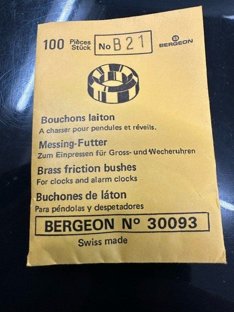 Bergeon Tutti gli attrezzi: BERGEON MESSING FUTTER ORIGINALVERPACKT – Nuovo e nell'imballaggio originale da Ostermundigen venduto da wini63
