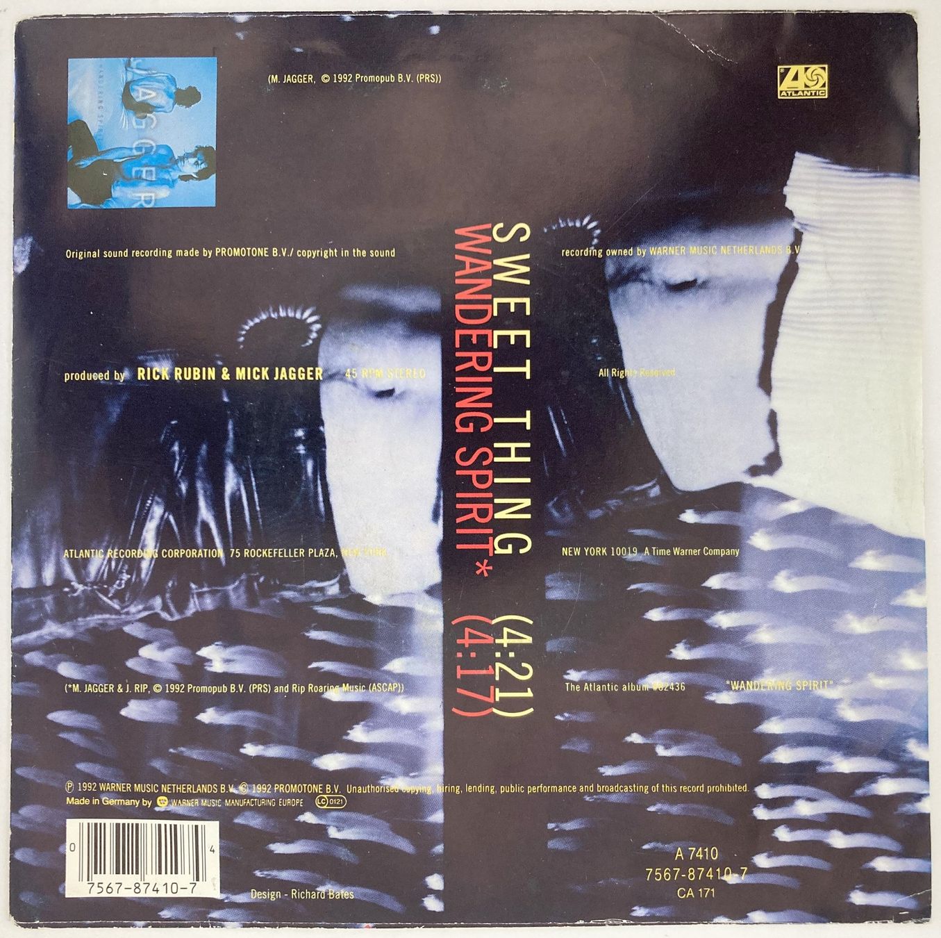 Schallplatten: ROLLING STONES / MICK JAGGER - SWEET THING – Gebraucht aus Bottens von hotter-than-hell 1