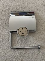 Toilettenpapierhalter mit Deckel Chrom guter Zustand