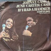 Vinyl-Single Johnny Cash (with June) - If I Had A Hammer