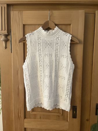 AWARE Stricktop Oberteil Gr. S 60% Baumwolle Häckeltop