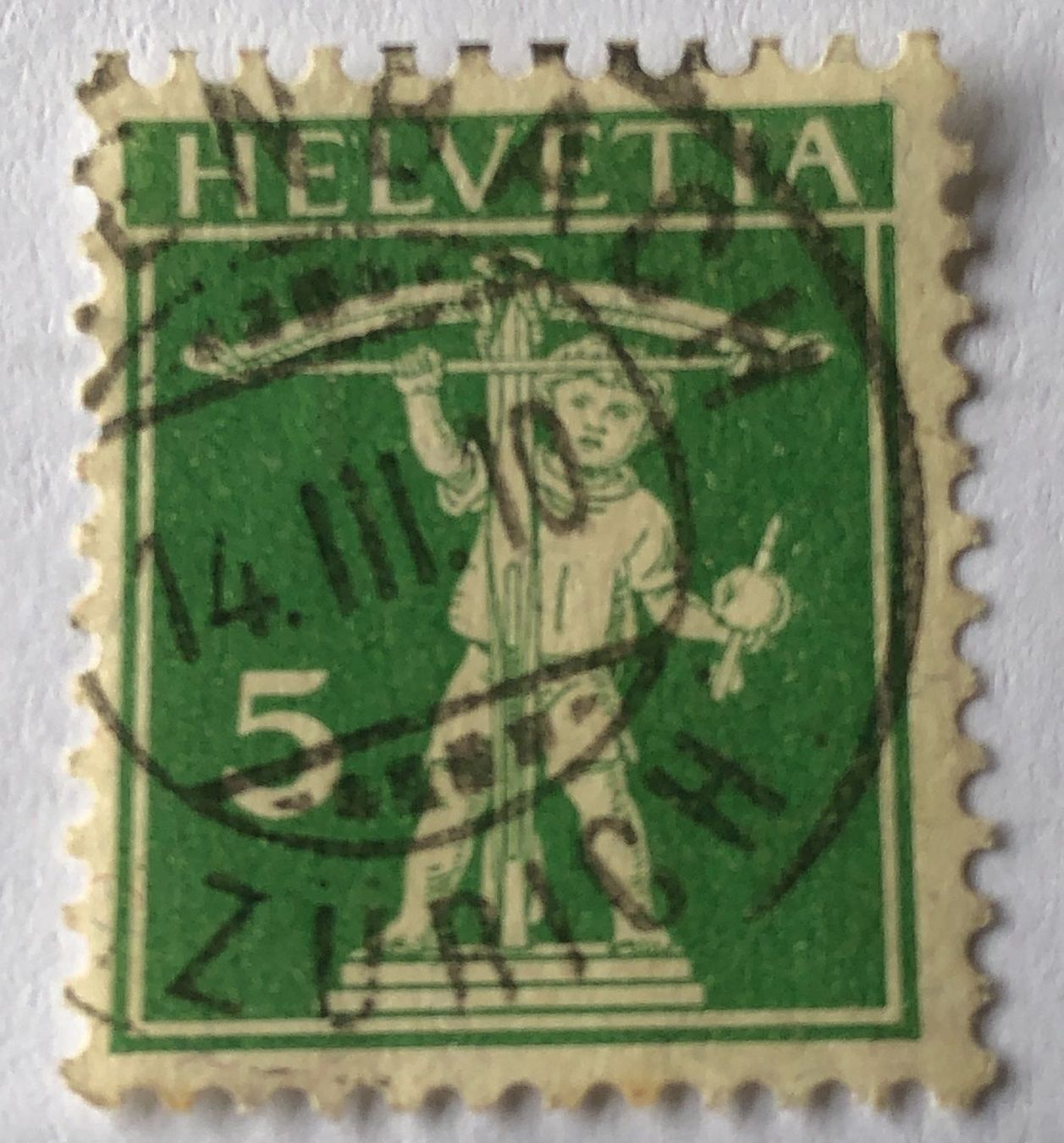 Tutti i francobolli: Tellknabe mit Vollstempel – Usato da Aarau venduto da Billa007