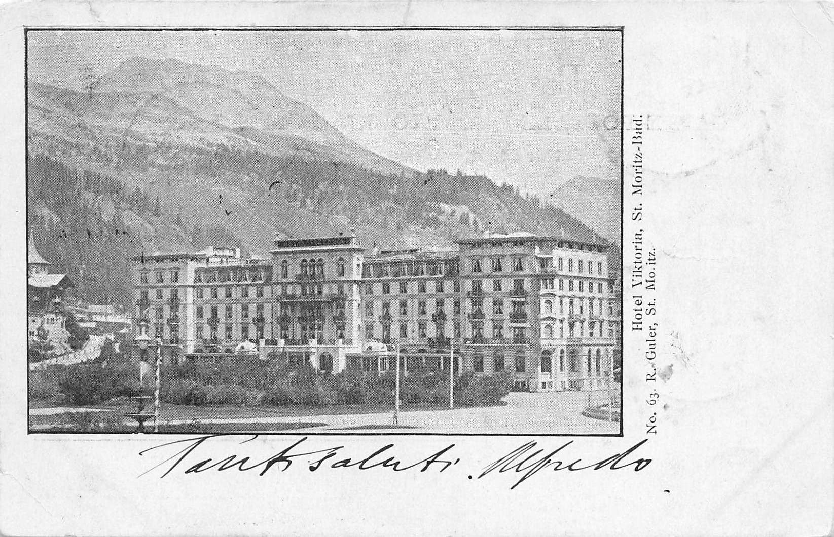 Ansichtskarten: Hotel viktoria st. Moritz bad – Gebraucht aus Biasca von Blenio71
