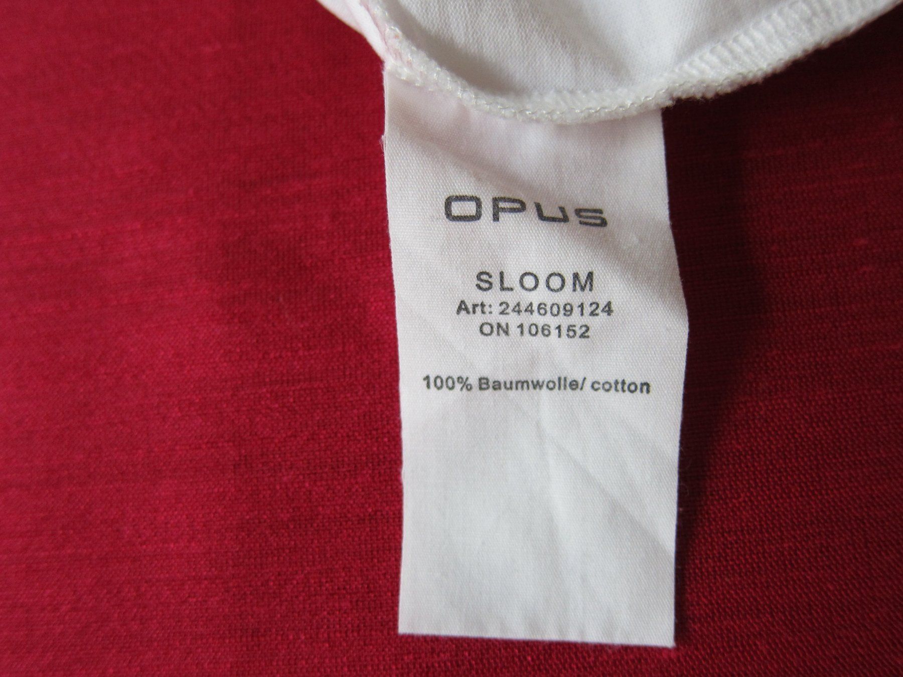 Opus T-shirt: Shirt Opus, Baumwolle, mit Dekor an Ärmeln – Nuovo (secondo la descrizione) da Zürich venduto da Italia58 6