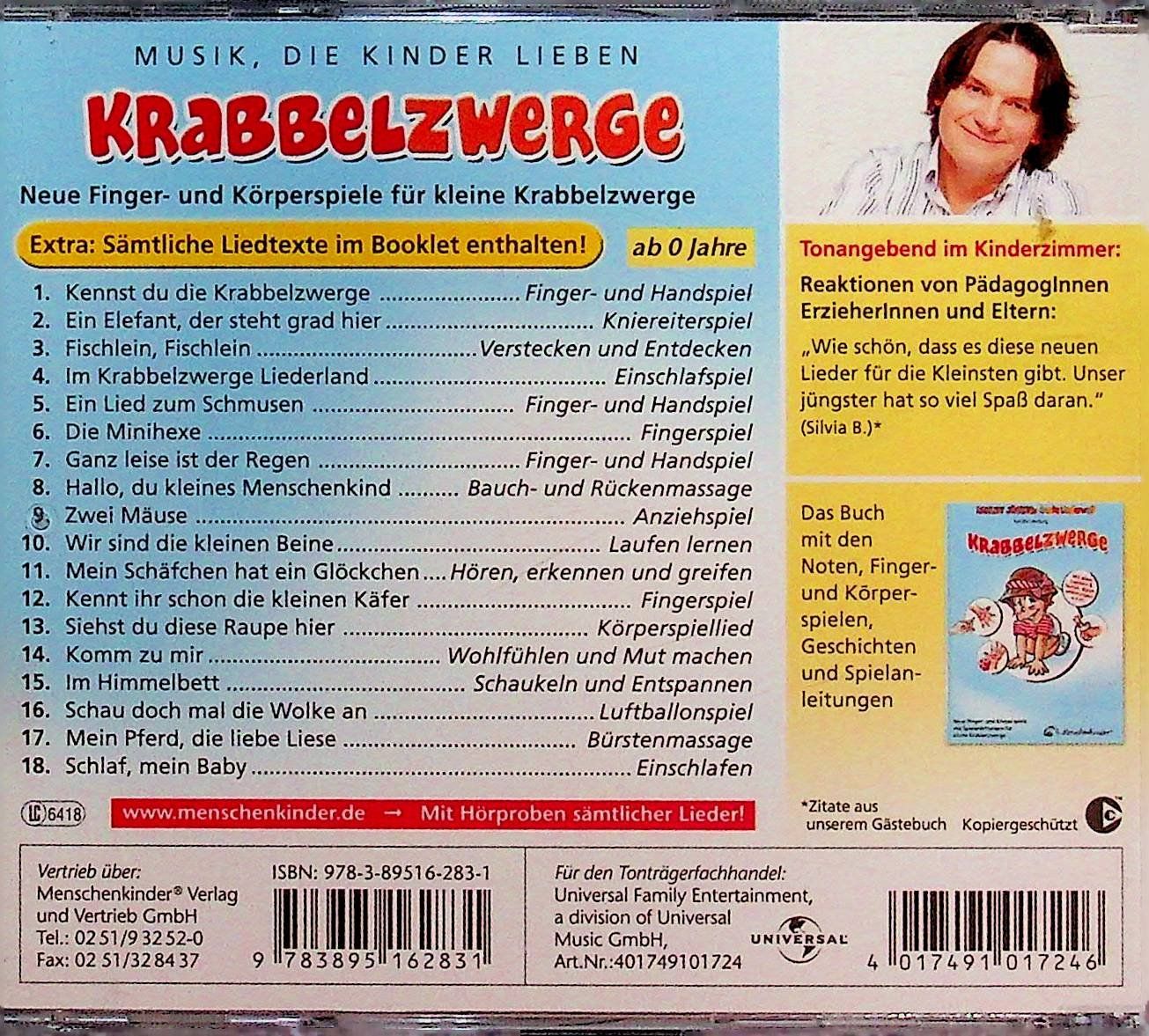 CD: CD Detlev Jöcker Krabbelzwerge Spiellieder – Usato da Reitnau venduto da Zaomir 1